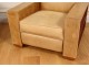 Pair armchairs leather club vintage library armchairs 1980 twentieth century