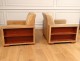 Pair armchairs leather club vintage library armchairs 1980 twentieth century