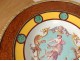 Small pedestal porcelain marquetry heads bronze dogs Napoleon III nineteenth