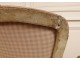 Pair Louis XV cabriolet armchairs carved wood lacquered flowers eighteenth century