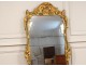 Large mirror Regency wood carved gilt polychrome shell foliage eighteenth