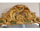 Large mirror Regency wood carved gilt polychrome shell foliage eighteenth