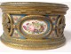 Small box jewelry box bronze gilt porcelain cherubs Napoleon III 19th