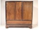 Small furniture cabinet wood mother of pearl characters pagodas Vietnam Indochina nineteenth