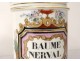 3 porcelain pharmacy pots Paris Nerval Poppy Genevieve flowers nineteenth