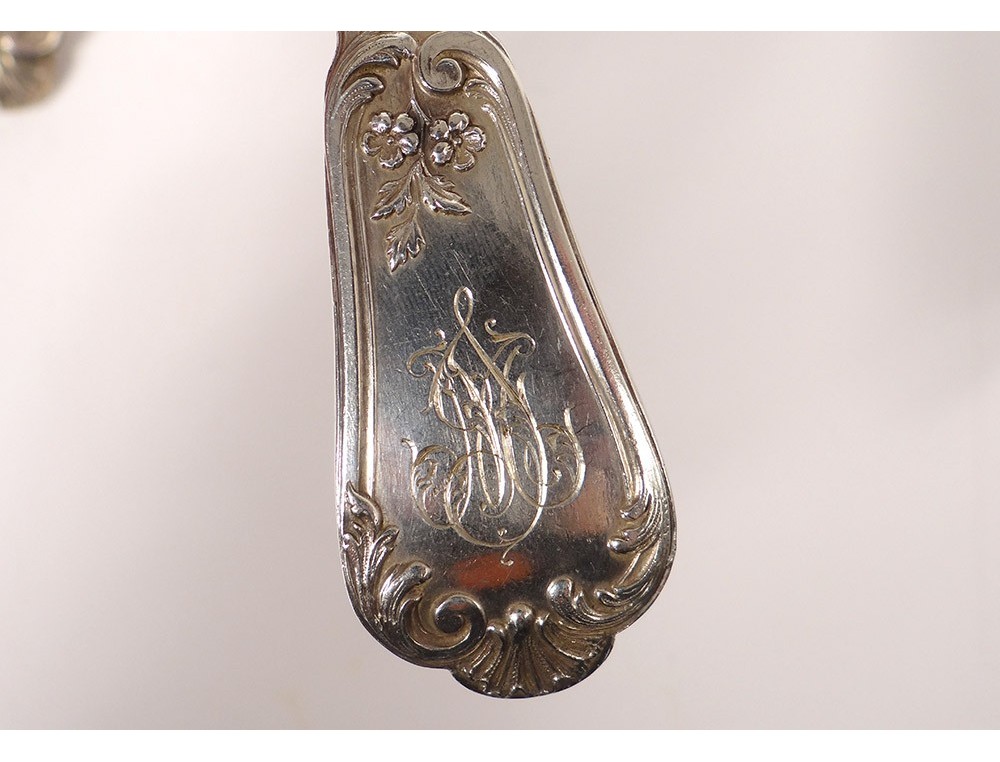 Ensemble De 12 Grands Couverts En Argent XIXème – Henri-Louis Chenailler 1080 Grs Poinçon Minerve