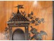 Pair picture frames inlaid walnut ebony Loves cherubs flowers 19th