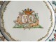 5 plates 1 plate Compagnie Indes Coat of Arms Visdelou Bonamour Qianlong 18th