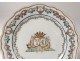 5 plates 1 plate Compagnie Indes Coat of Arms Visdelou Bonamour Qianlong 18th