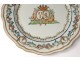 5 plates 1 plate Compagnie Indes Coat of Arms Visdelou Bonamour Qianlong 18th