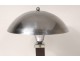 Desk lamp Art Deco mushroom rosewood chrome glass twentieth century