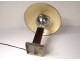 Desk lamp Art Deco mushroom rosewood chrome glass twentieth century