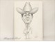 Ronald Reagan caricature drawing Mola 1982