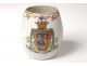 Porcelain armorie cream jar Company India coat of arms coat of arms eighteenth