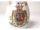 Porcelain armorie cream jar Company India coat of arms coat of arms eighteenth