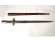 Knife dagger hunt hunting horn horn bronze boars Couleaux Klingenthal 19th