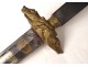 Knife dagger hunt hunting horn horn bronze boars Couleaux Klingenthal 19th