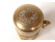 Perfume bottle Empire brass crystal woman antique candlesticks Gallard nineteenth