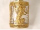 Perfume bottle Empire brass crystal woman antique candlesticks Gallard nineteenth