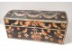 Wedding chest Norman wood polychrome birds flowers eighteenth century