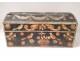 Wedding chest Norman wood polychrome birds flowers eighteenth century