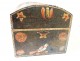 Wedding chest Norman wood polychrome birds flowers eighteenth century