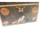 Wedding chest Norman wood polychrome birds flowers eighteenth century