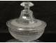 Drageoir cup crystal cut diamond points Baccarat St. Louis nineteenth