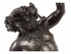 Bronze Sculpture Silene Snake Satyr Antique Chiurazzi Naples 60cm Nineteenth