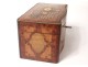 vBox tea marquetry loupe amboine rosewood nacre Napoleon III nineteenth