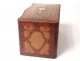 vBox tea marquetry loupe amboine rosewood nacre Napoleon III nineteenth