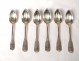 Lot 6 spoons solid silver Vieillard Paris 133gr spoon nineteenth