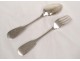 Solid silver cutlery Farmers General Rennes crest 154gr silver XVIII