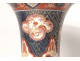 Large Chinese porcelain cornet vase birds rooster flowers gilt bronze nineteenth