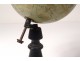 Earth Globe Geosphere Geographer Joseph Forest Paris Blackened Wood Nineteenth