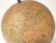 Earth Globe Geosphere Geographer Joseph Forest Paris Blackened Wood Nineteenth