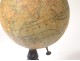Earth Globe Geosphere Geographer Joseph Forest Paris Blackened Wood Nineteenth
