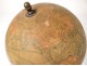 Earth Globe Geosphere Geographer Joseph Forest Paris Blackened Wood Nineteenth