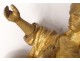 Pair carvings round-bump wood gilded cherubs angels cherub church XVII