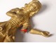 Pair carvings round-bump wood gilded cherubs angels cherub church XVII