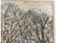 HST painting Georges Ballerat snowy landscape Bures-sur-Yvette Chevreuse twentieth