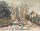 HST painting Georges Ballerat snowy landscape Bures-sur-Yvette Chevreuse twentieth