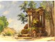 HSP landscape Etienne Martin fountain Digne-les-Bains Provence XIXth century
