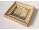 Small HSC miniature portrait boat sailboat three-master Navy Nordet nineteenth