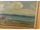 Small HSP table landscape edge seascape boats sailboats rocks nineteenth