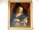 HST religious picture portrait Jesus Christ child cross globe eighteenth