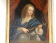 HST religious picture portrait Jesus Christ child cross globe eighteenth