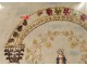 Table ex-voto embroidery rhinestone Holy Virgin Mary altar boats nineteenth