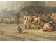 HST table characters cattle market country Basque Pyrenees church nineteenth