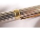 Fountain pen ST Dupont Paris Montparnasse feather 18K gold plated silver twentieth